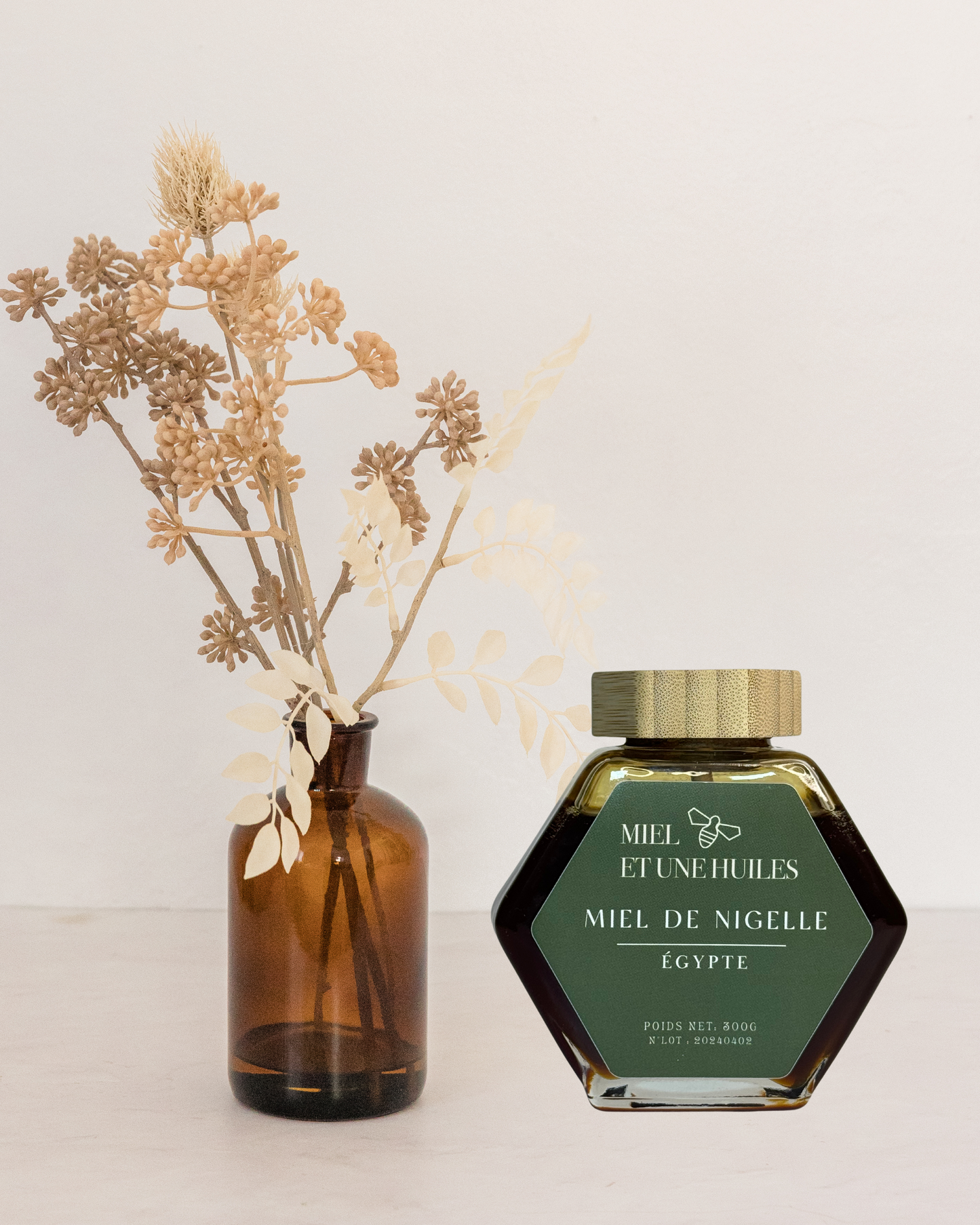 Miel aux fleurs de Nigelle d’Égypte 300g