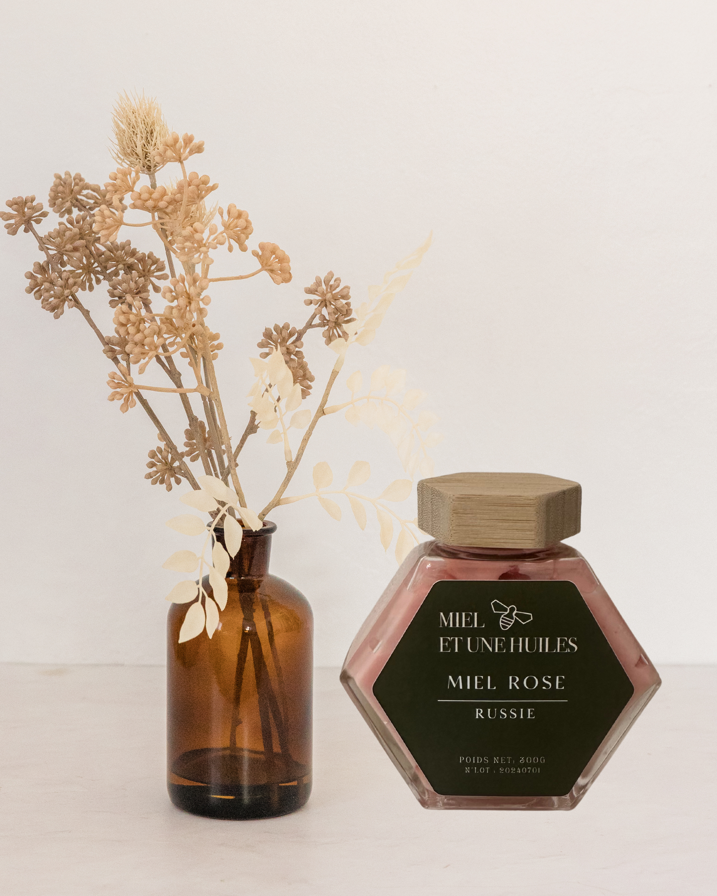 Miel rose de Russie 250g